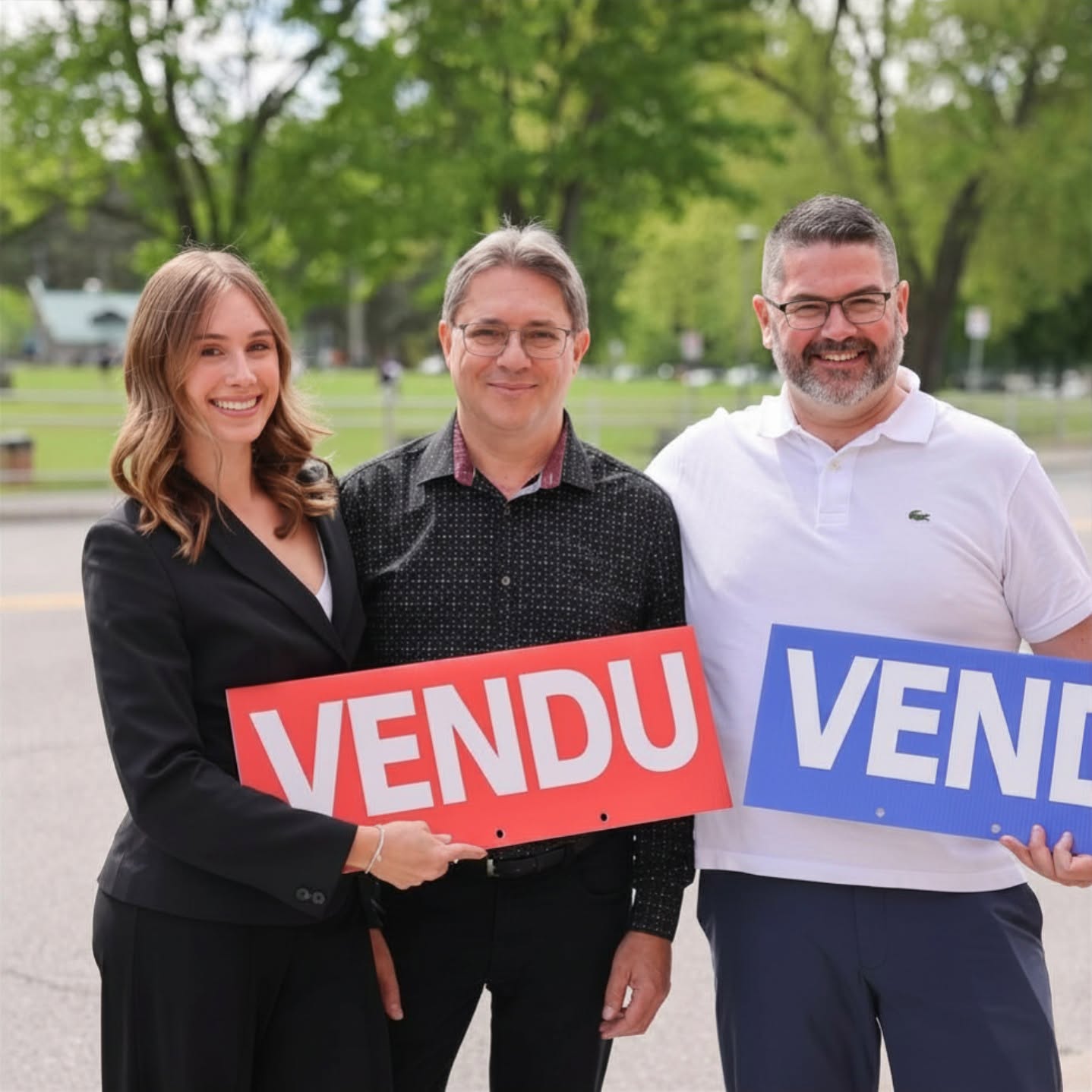 L'équipe Chiasson de Francesco — Pierre-Olivier Chiasson, Marco De Francesco et Jade Sirois, courtiers immobiliers RE/MAX à Sherbrooke